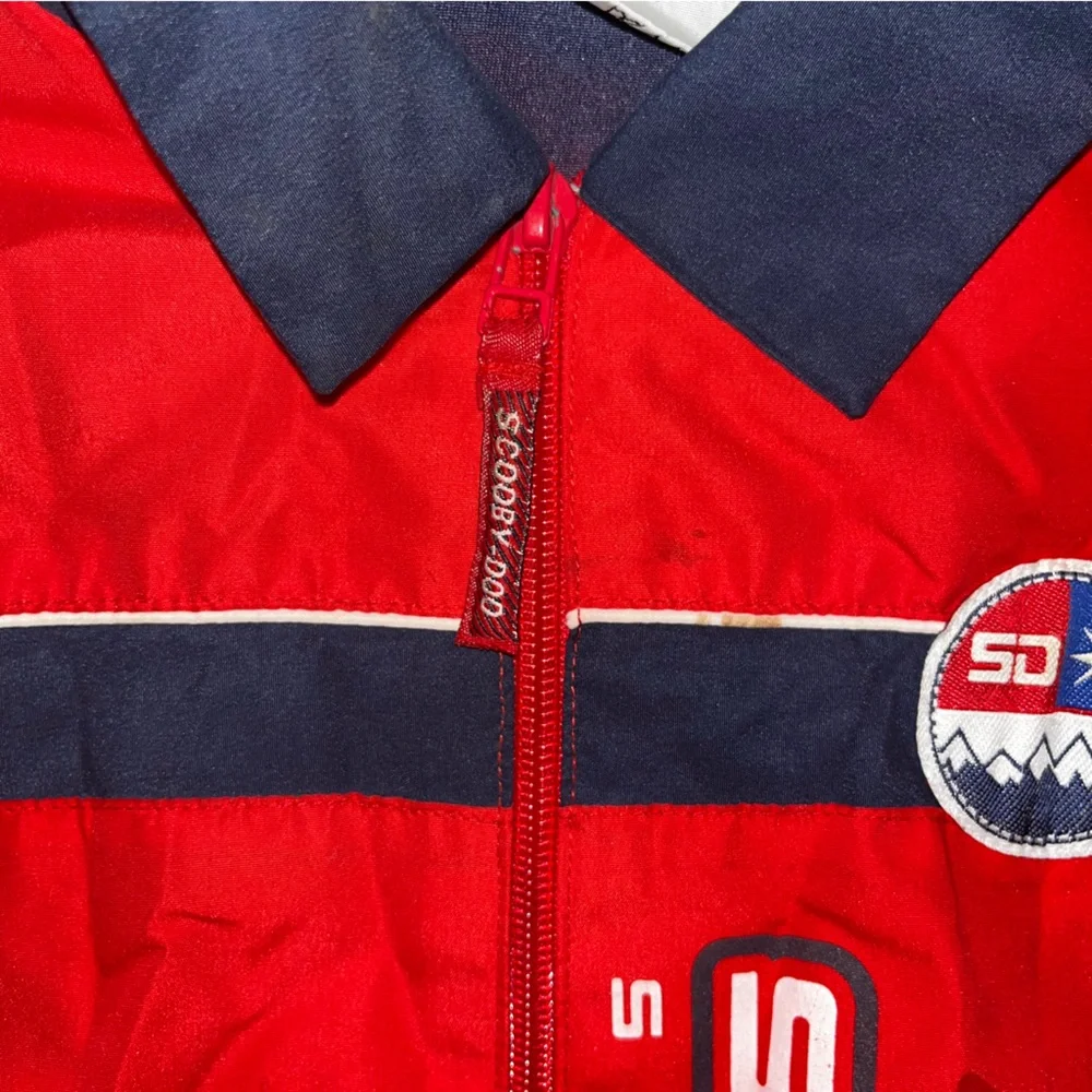 Vintage Scooby Doo Snow Wear Jacket Kids Unisex Red Size 7X‎ Embroidered Y2K